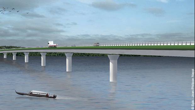 Guyane : un nouveau pont sur la rivière Cayenne