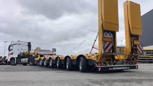 La Faymonville PA-X pour des pelleteuses de 72 tonnes