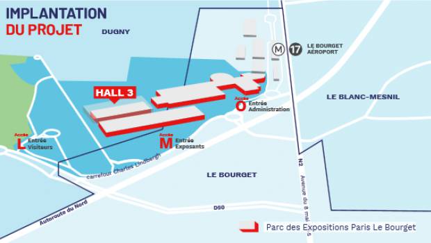 Restructuration du Hall 3 au Bourget : le public invité à se prononcer