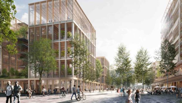 Des bureaux bas carbone dans le futur village olympique de Saint-Ouen