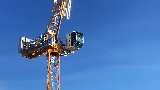 La grue à flèche relevable Potain MRH 175 fait le voyage à Conexpo