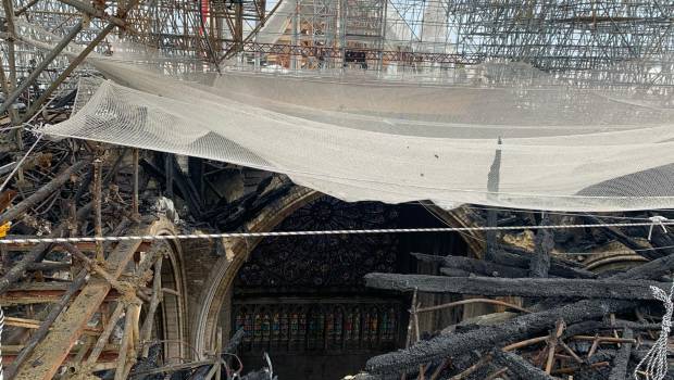 Le chantier de Notre-Dame à l'arrêt depuis ce matin