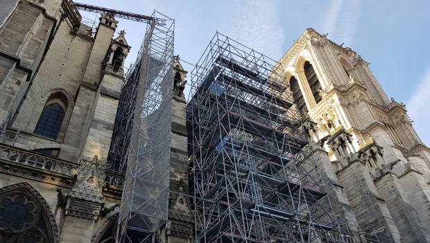 Chantier de Notre-Dame : le démontage de l’échafaudage sinistré sera « terminé au cœur de l’été »