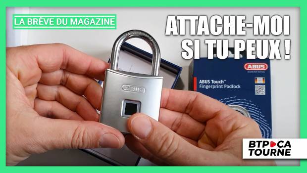 Sébastien teste le cadenas du futur