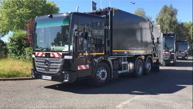 Mercedes fournit trois Econic carrossés par Faun pour la collecte de l’EPT Paris Est Marne et Bois