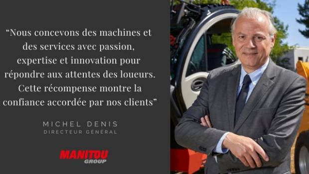 Location : Manitou remporte un prix aux European Rental Awards 2020
