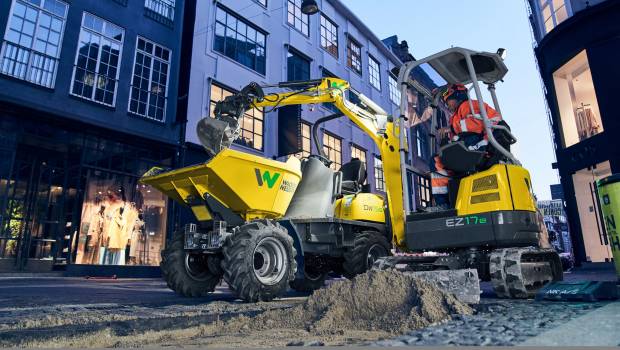 Wacker Neuson dégaine la mini pelle électrique EZ17e