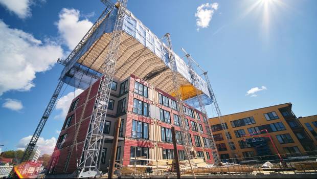 Des immeubles résidentiels bois construits en quelques semaines à Linnanfältti
