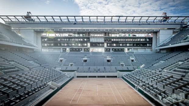 Roland-Garros : le court Philippe-Chatrier arbore un toit rétractable