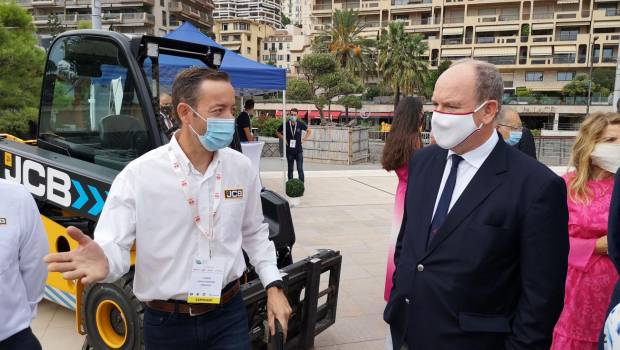 La gamme verte JCB à Monaco