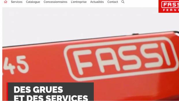 Nouveau site web pour Fassi France