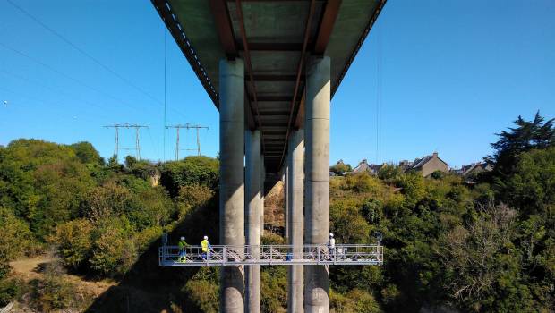 Le pont de Chateaubriand sous surveillance