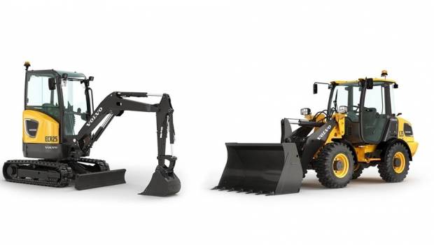 Les Volvo électriques ECR25 et L25 disponibles en ligne avec des offres de garantie