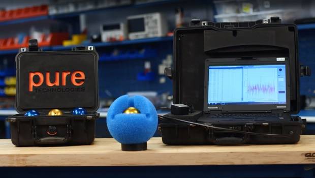 Les SmartBall de Xylem dans les tuyaux de la Saur