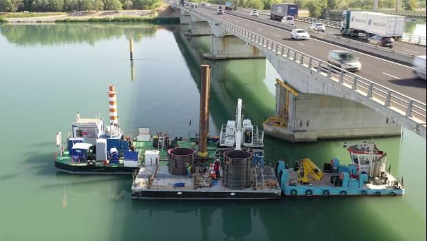 A Roquemaure, le viaduc est bien « chaussé »