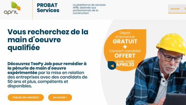 April Partenaires et Teepy Job s'associent pour faciliter le recrutement des artisans du bâtiment