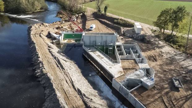 La 1ere tranche des travaux de la microcentrale hydroélectrique de Jenzat s'achève