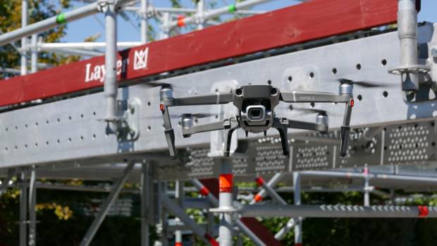 Layher France lance un service de relevés des chantiers par drone