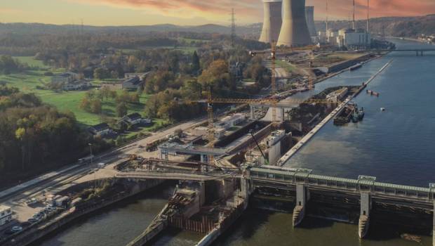 Duchêne finalise les travaux d’étiages de l’écluse d’Ampsin