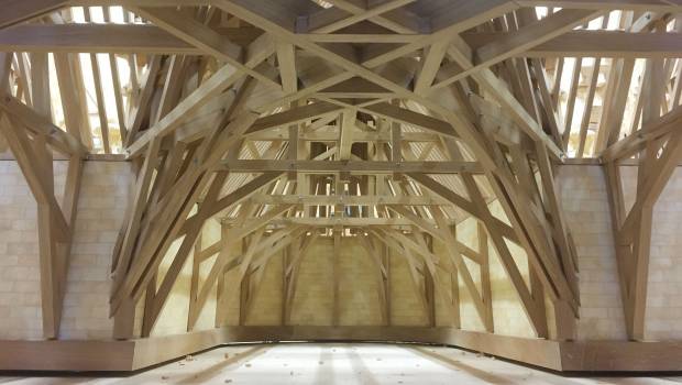 Une Maquette De La Charpente De Notre Dame De Paris De 14 M De Haut Construction Cayola