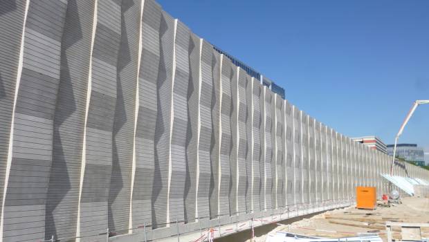 6000 m2 de murs préfabriqués sur mesure pour le chantier Eole