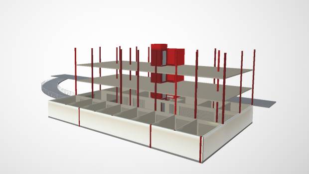 Rector lance une structure plancher-dalle préfabriquée en béton sans mur porteur