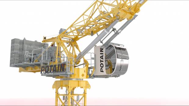 La première Potain MRH 175 à l'oeuvre outre-Manche