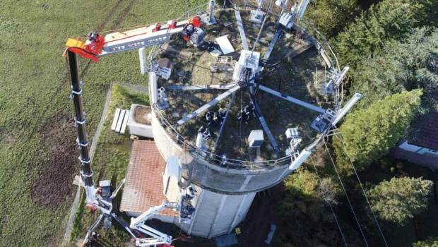 Les nacelles araignées Palazzani au soutien de la 5G