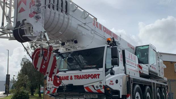 Une Tadano ATF-100-4.1 livrée au Royaume-Uni