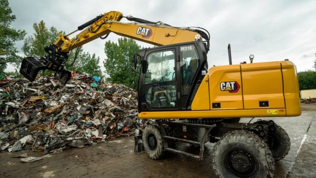 Nouvelle pelle sur pneu pour Caterpillar