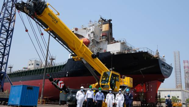 Une Grove GRT 655 L pour Alwardy Damen