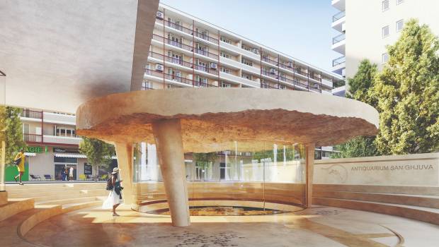 Construction d'un Antiquarium de verre à Ajaccio