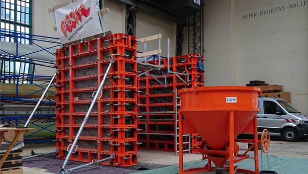 Des murs en béton infra-léger coffrés avec des coffrages Paschal