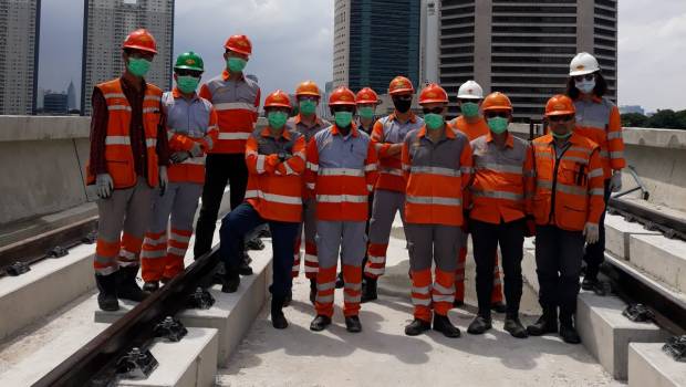 Colas Rail : fin des travaux de bétonnage du métro de Jakarta