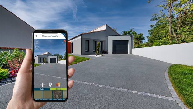 Edycem lance une application de réalité augmentée pour l'aménagement extérieur en bétons décoratifs