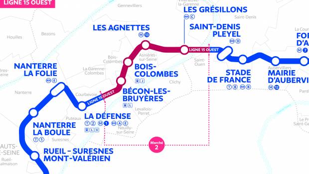 Tronçon Ouest de la ligne 15 du Grand Paris : l'appel public est lancé !