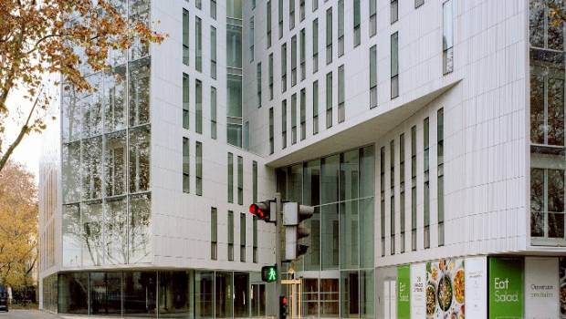 Villeurbanne : Terreal  habille la façade de l’immeuble Park View