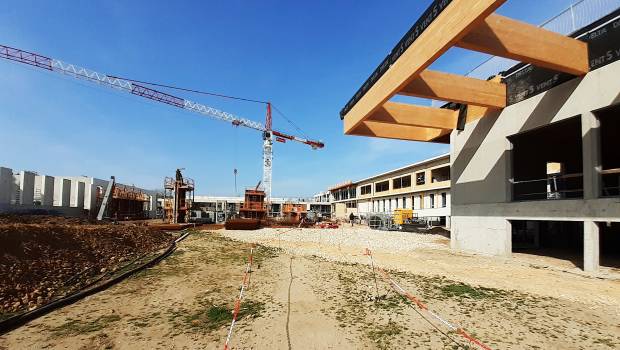 Collège de Remoulins : les bons points du béton bas carbone