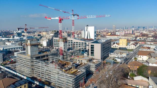 Potain sur un projet de régénération de friches à Milan