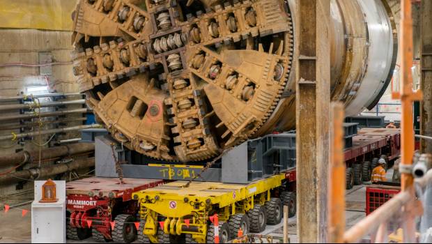 Mammoet achemine 2 tunneliers pour le métro de Melbourne
