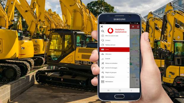 Vodafone Automotive sécurise les véhicules et engins de chantier