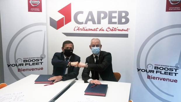 Accord de partenariat entre la Capeb et Nissan