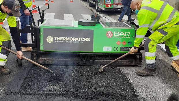 Thermopatchs réalise des réparations de bitume sans joint