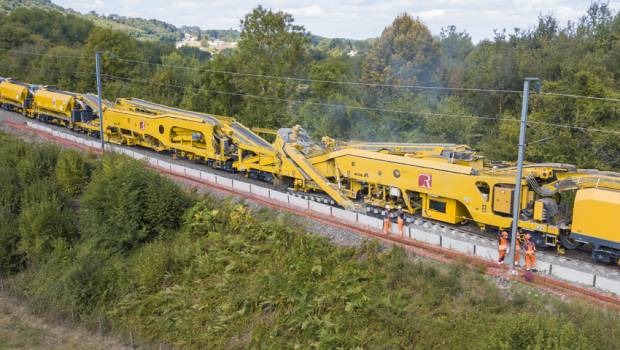 Renouvellement de voies en Auvergne