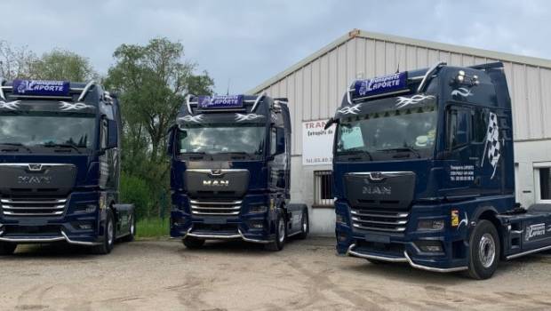 Trois Man TGX pour les Transports Laporte