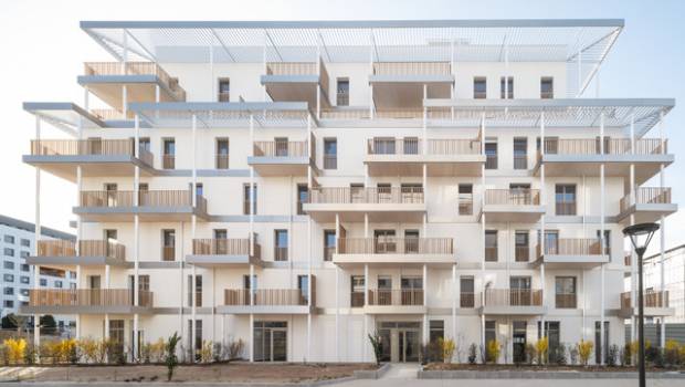 Une résidence de logements collectifs en bois bas carbone à Vélizy