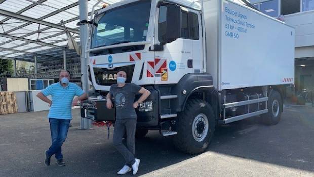 Un MAN TGS spécialement adapté aux travaux sous haute tension