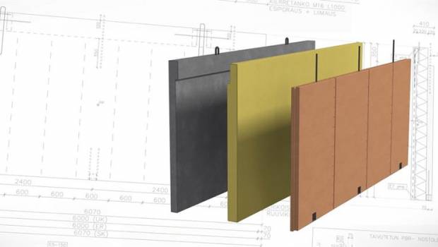 Metsä Wood lance un élément de mur sandwich hybride