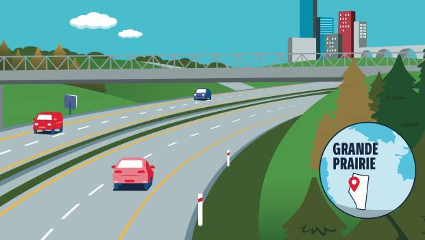 Vinci aménage l'A40 de Grande Prairie au Canada