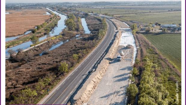 Dans l'Hérault, une RD61 bien confortée